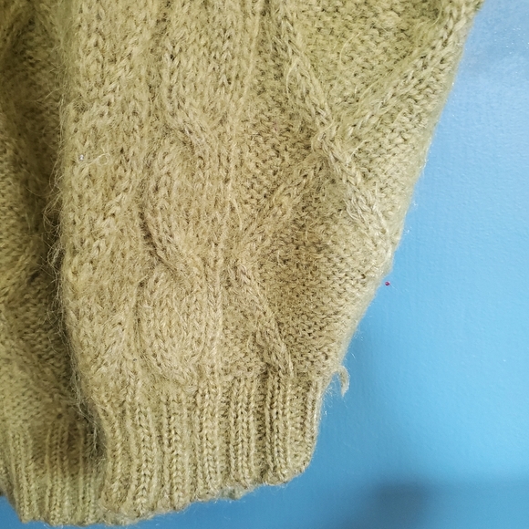 Vintage mohair Limited Express apple green sweater small - Picture 3 of 7